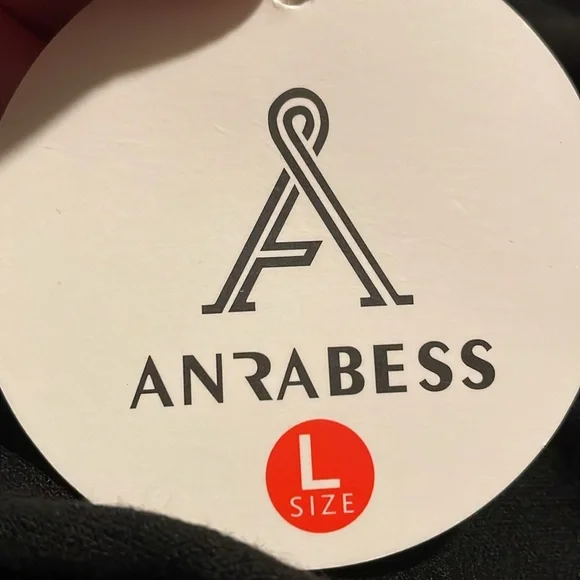 Anrabess Black Linen Blend Romper/Jumpsuit. Wide Leg w waist tie belt.  Large. - Picture 14 of 14